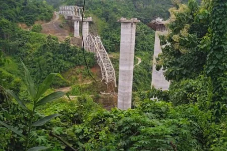 Construction Railway Bridge Collapses