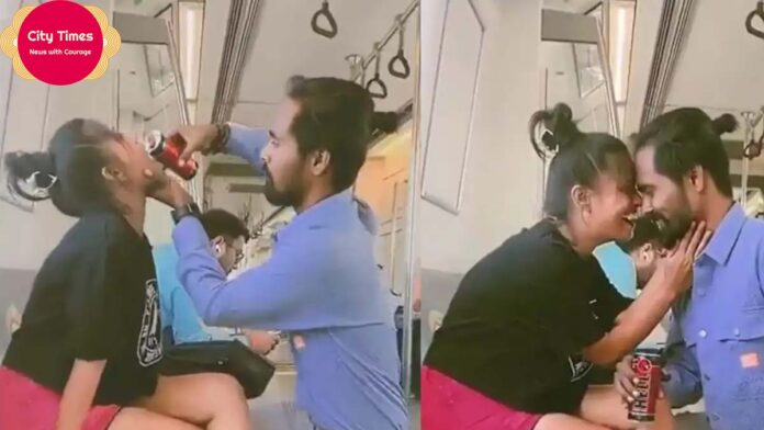 Delhi Metro Couple Soft Drink Video