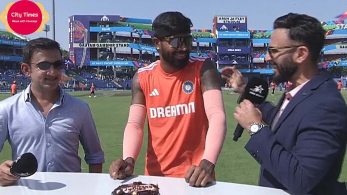 Hardik Pandya 30th birthday celebration: Indian all-rounder Hardik Pandya celebrated his 30th birthday in style, cutting a cake before a crowd of 40,000 cricket fans. A versatile star in both IPL and international cricket, Pandya's milestone achievements and sporting prowess make him a cherished figure among cricket enthusiasts.