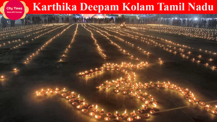 Karthika Deepam Kolam Tamil Nadu