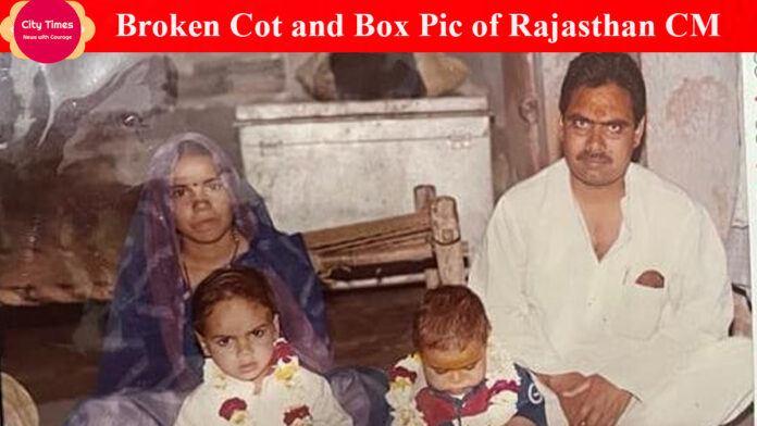 Broken Cot and Box Pic of Rajasthan CM