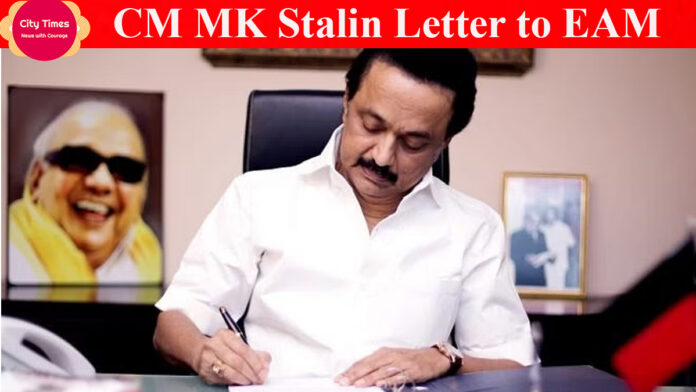 CM MK Stalin Letter to EAM