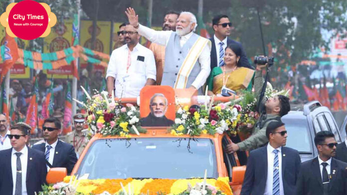 PM Modi Thrissur Roadshow